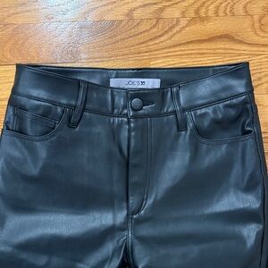 Joe's Leather High-Rise Jeans